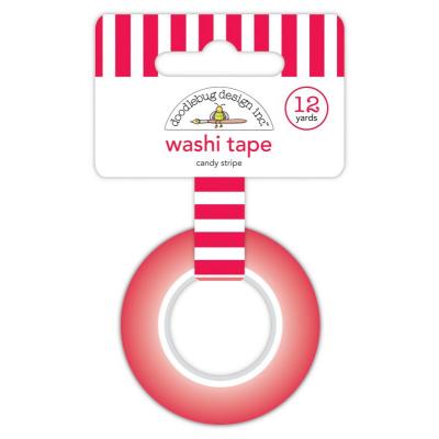 Doodlebug Christmas Magic Washi Tape - Candy Stripe